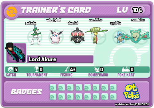 Lord Akure Card otPokemon.com