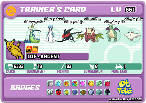 COF - ARGENT Card otPokemon.com