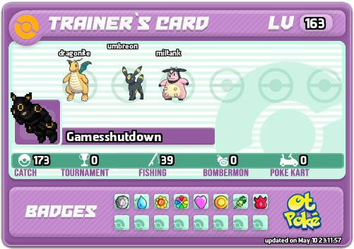 Gamesshutdown Card otPokemon.com