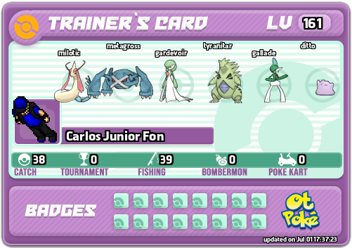 Carlos Junior Fon Card otPokemon.com