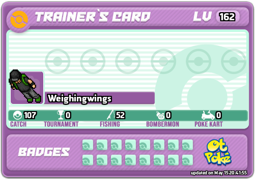 Weighingwings Card otPokemon.com