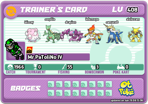 Mr PaToliNo IV Card otPokemon.com