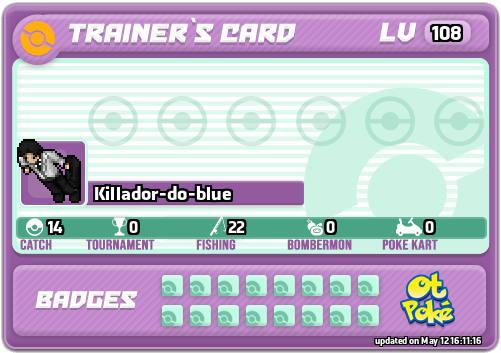 Killador-do-blue Card otPokemon.com