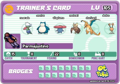 Parmajustino Card otPokemon.com