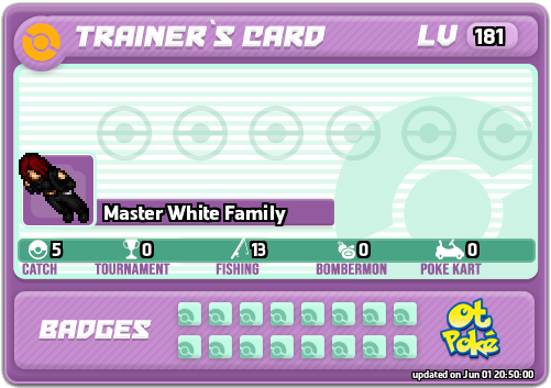 Master White Family Card otPokemon.com