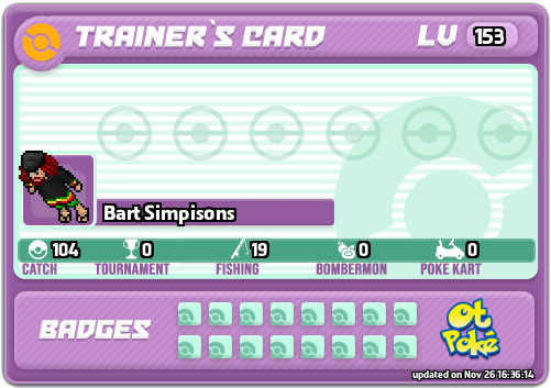 Bart Simpisons Card otPokemon.com