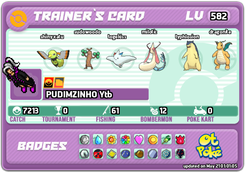 PUDIMZINHO Ytb Card otPokemon.com