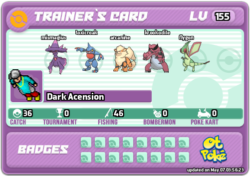 Dark Acension Card otPokemon.com