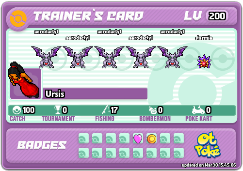 Ursis Card otPokemon.com