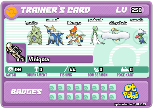 Viniqota Card otPokemon.com