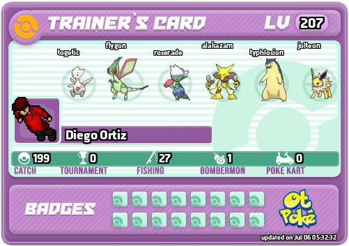 Diego Ortiz Card otPokemon.com