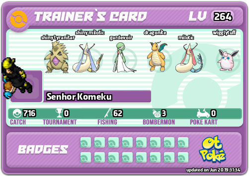 Senhor Komeku Card otPokemon.com