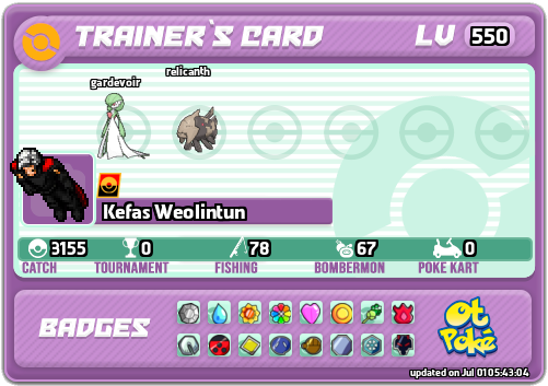 Kefas Weolintun Card otPokemon.com