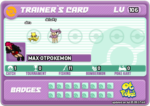 MAX OTPOKEMON Card otPokemon.com