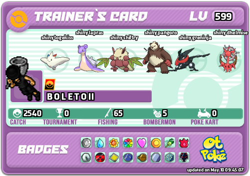 B O L E T O II Card otPokemon.com