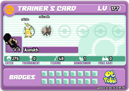 Asmith Card otPokemon.com