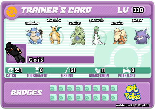 G o i S Card otPokemon.com
