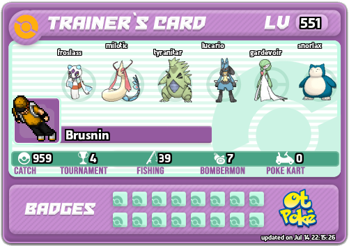 Brusnin Card otPokemon.com