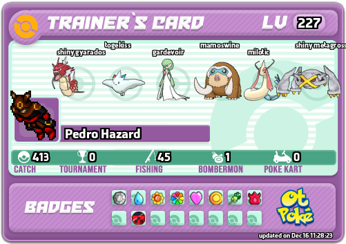 Pedro Hazard Card otPokemon.com