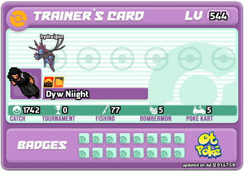 Dyw Niight Card otPokemon.com
