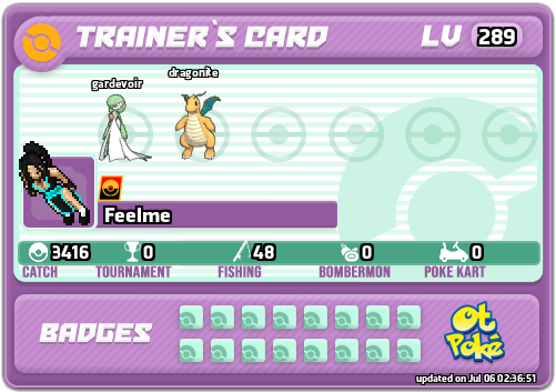 Feelme Card otPokemon.com