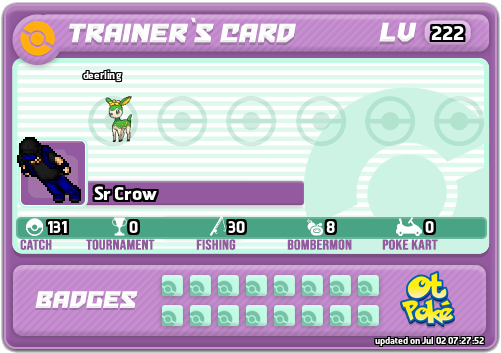 Sr Crow Card otPokemon.com
