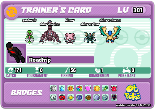 Roadfrip Card otPokemon.com