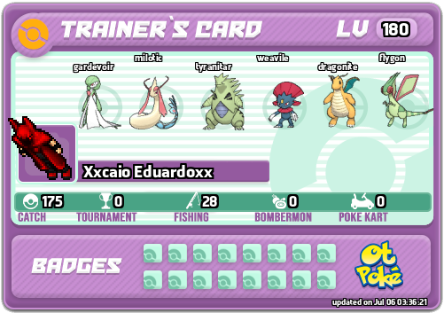 Xxcaio Eduardoxx Card otPokemon.com