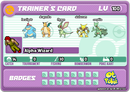 Alpha Wizard Card otPokemon.com