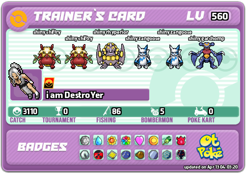 i am DestroYer Card otPokemon.com