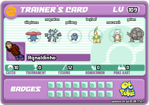 Rqnaldinho Card otPokemon.com