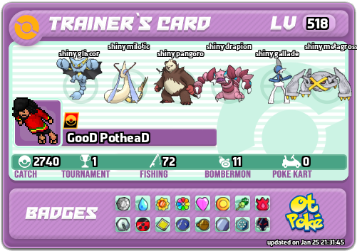 GooD PotheaD Card otPokemon.com