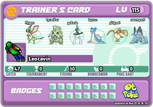 Leocavin Card otPokemon.com