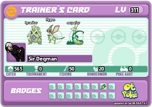 Sir Deqman Card otPokemon.com
