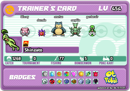 Shinzato Card otPokemon.com