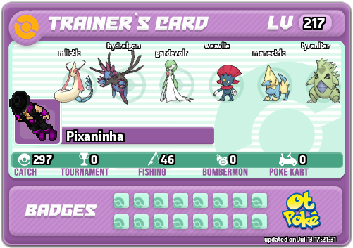 Pixaninha Card otPokemon.com