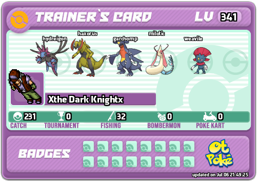 Xthe Dark Knightx Card otPokemon.com