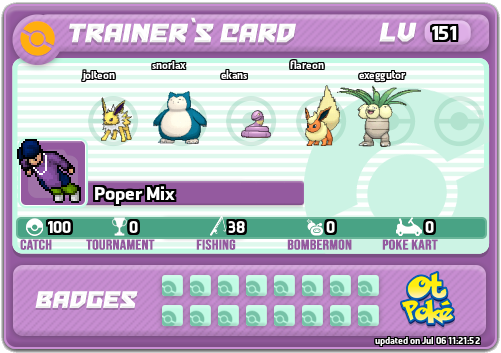 Poper Mix Card otPokemon.com