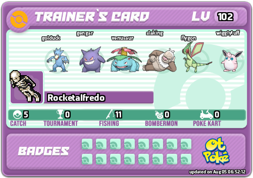 Rocketalfredo Card otPokemon.com