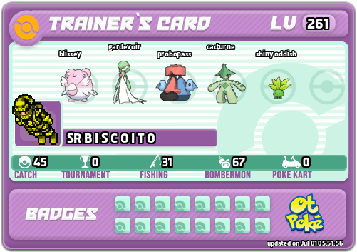 SR B I S C O I T O Card otPokemon.com