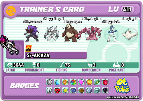 Sr-AKAZA Card otPokemon.com