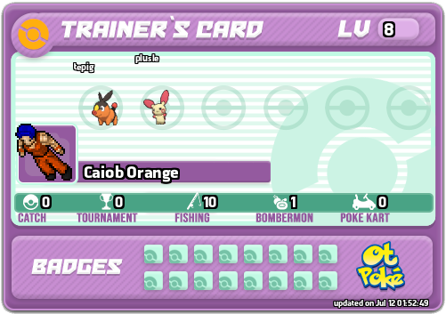 Caiob Orange Card otPokemon.com
