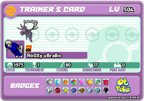 RoOXy uBraBo Card otPokemon.com