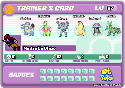 Mestre De Oficio Card otPokemon.com