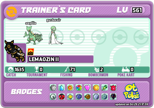 LEMAOZIN II Card otPokemon.com