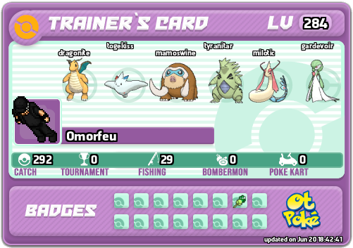 Omorfeu Card otPokemon.com