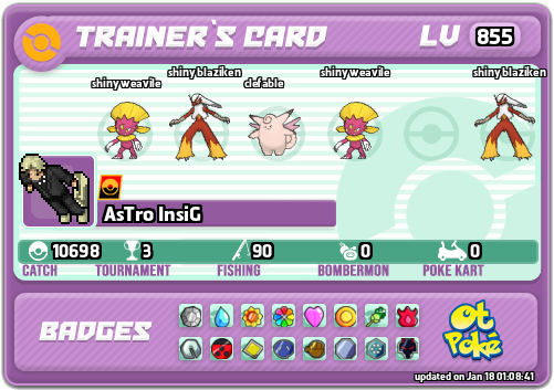 AsTro InsiG Card otPokemon.com