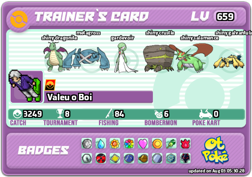 Valeu o Boi Card otPokemon.com