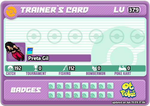 Preta Gil Card otPokemon.com