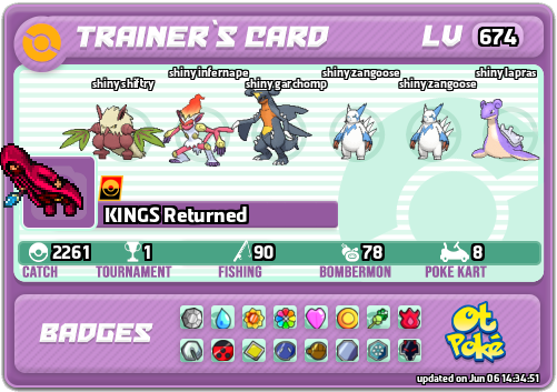 KINGS Returned Card otPokemon.com